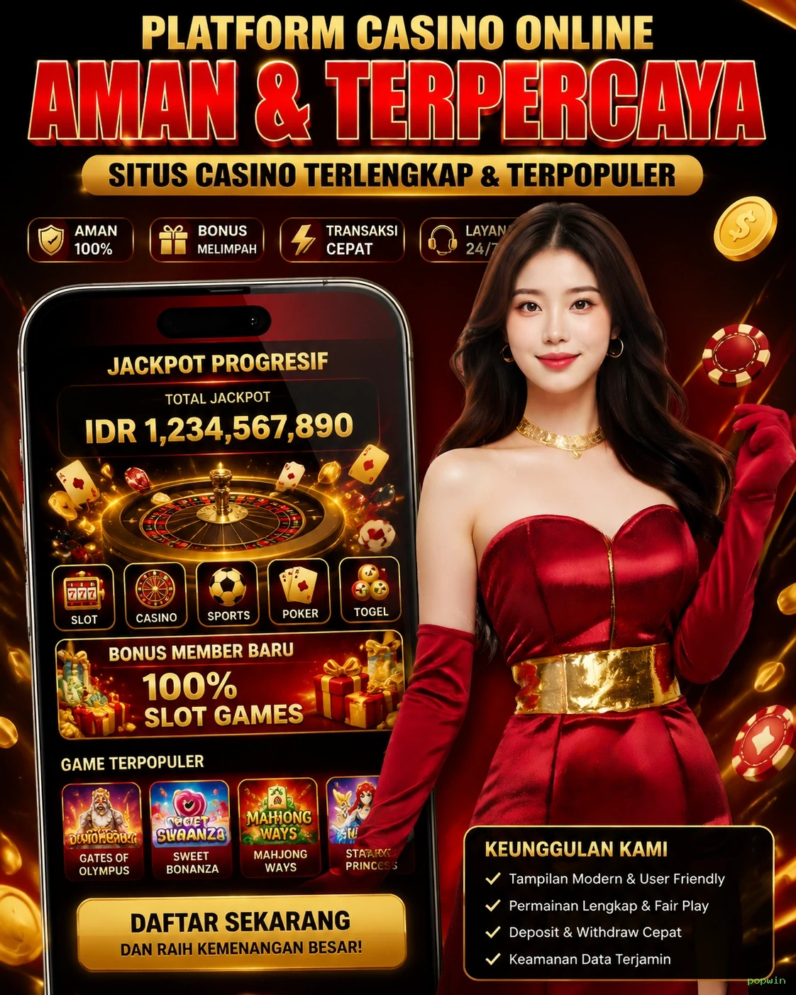 Mengulas Keunggulan Permainan di Situs popwin